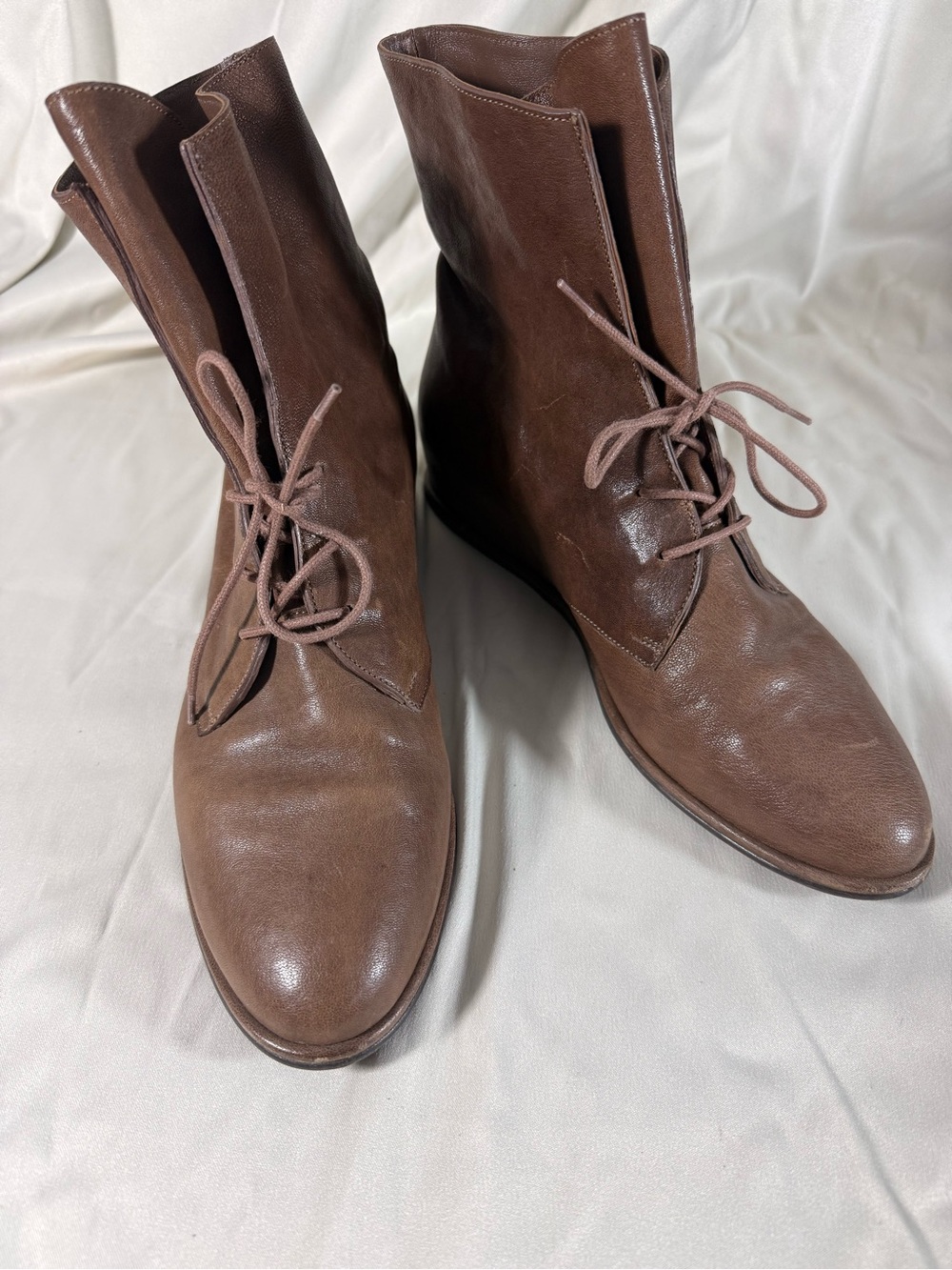 Stuart Weitzman Brown Leather Ankle Boots